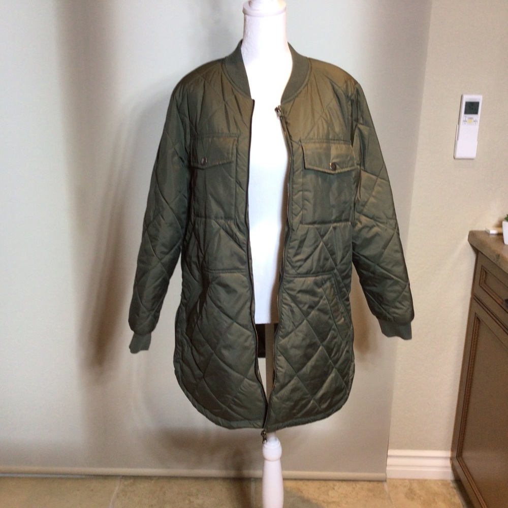 Olive Quilted Women's Jacket